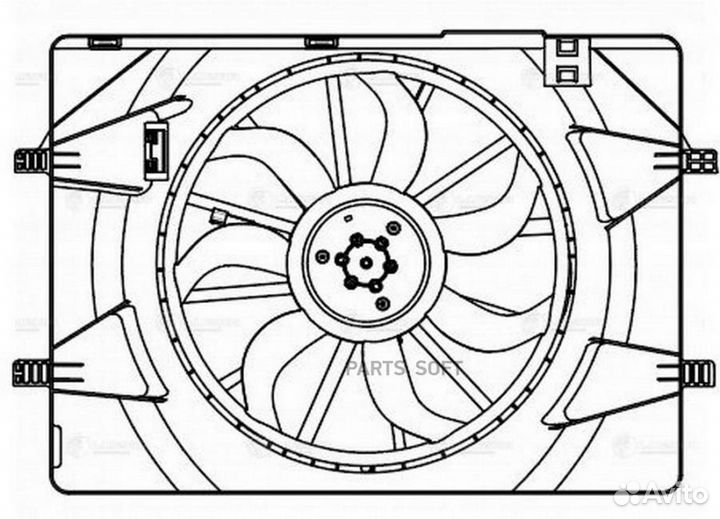 Luzar LFK3021 LFK 3021 вентилятор охлаждения\ Hava