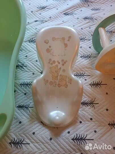 Детская ванночка для купания с горкой и седушкой