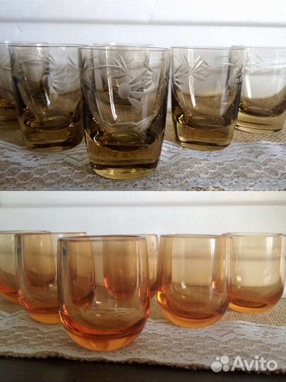 Стопки хрусталь, стекло СССР