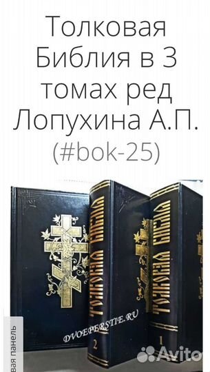 Толковая библия в 3х томах. Лопухина