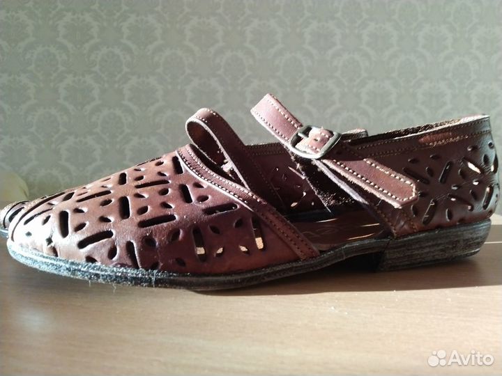 Греческие босоножки 39, кожа