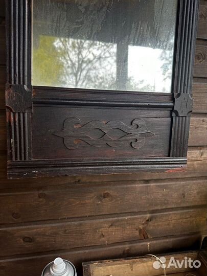 Резное старинное зеркало