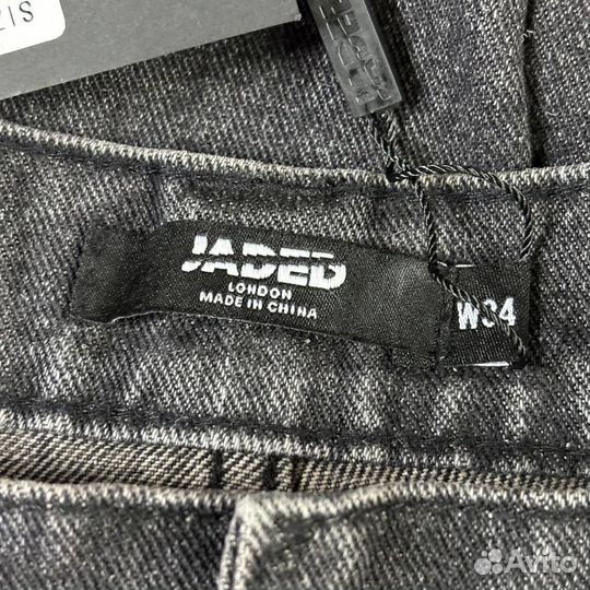 Джинсы черные широкие jaded london washed black