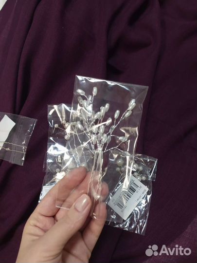 Аксессуары для причёски. Ободок новый и шпильки с