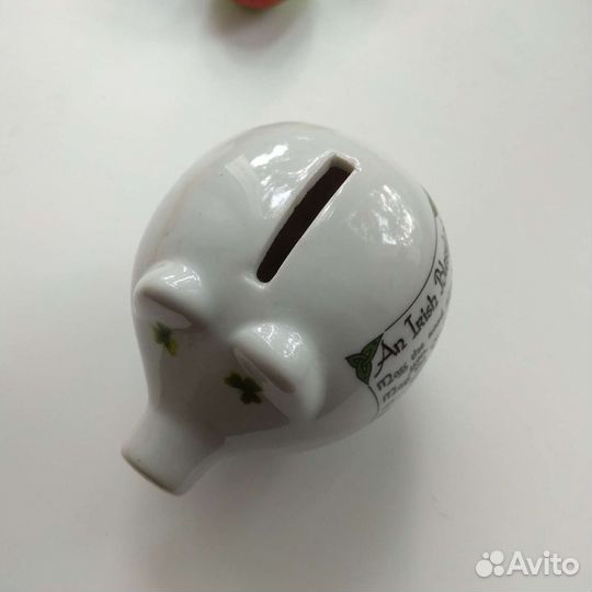 Копилка из Ирландии свинья фарфор 10 на 8,5 см