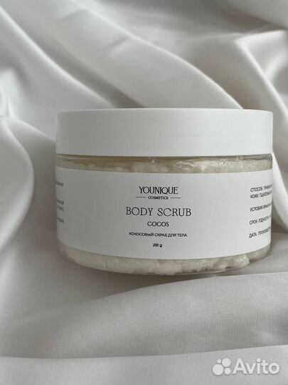 Натуральный кокосовый скраб для тела