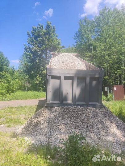 Доставка щебня, песка, экскаватор-погрузчик