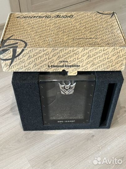 Сабвуфер Alpine пассивный и услитель 4 канальный