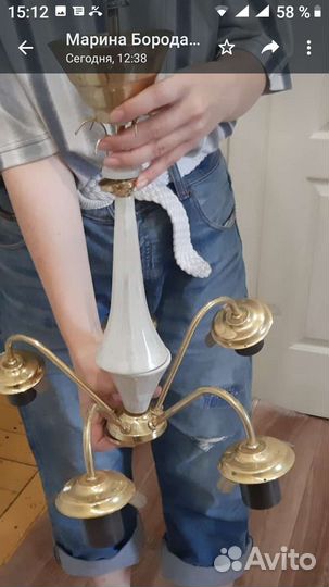 Люстра потолочная бу