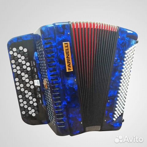 Баян Farinelli 77x120 Синий, чёрн, белый