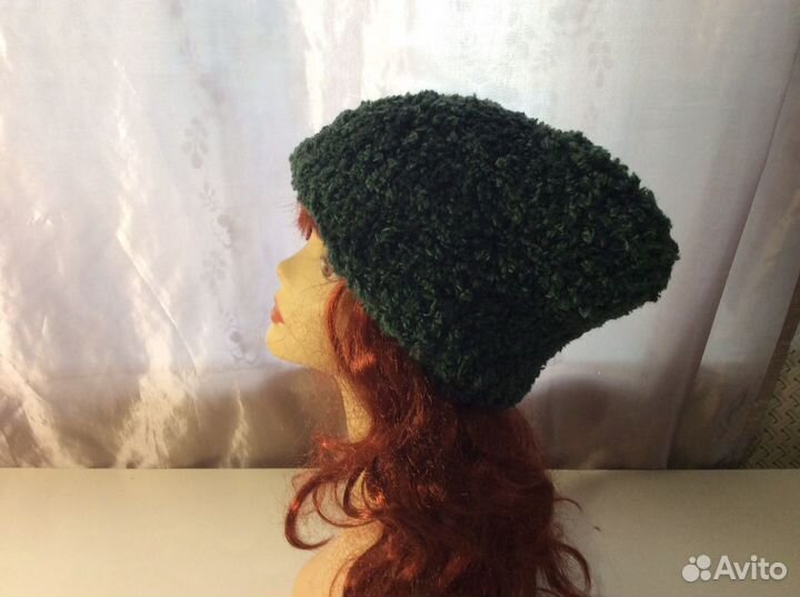 Папаха из буклированной пряжи, р 58-60, арт 254