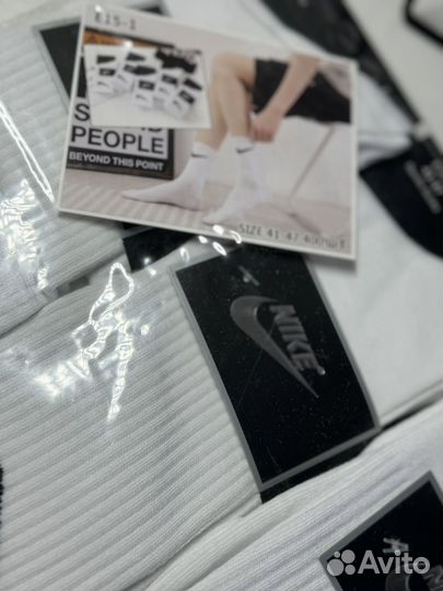 Носки Nike высокие белые 10 пар