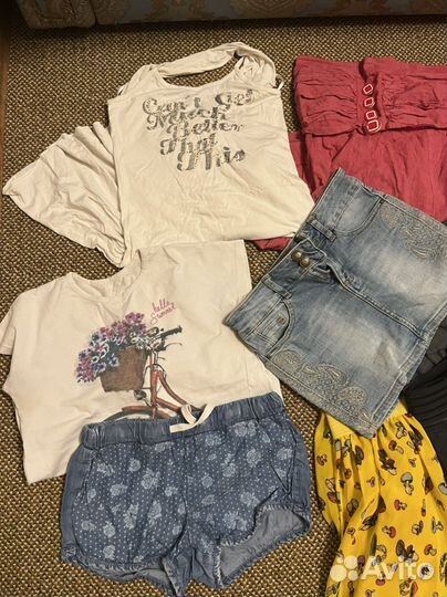 Пакетом вещи на девочку