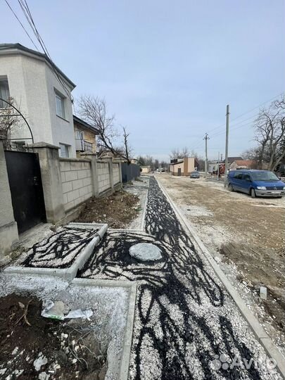 Укладка бордюра поребрика