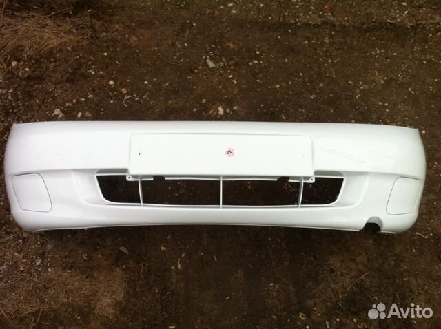 Лада калина бампер передний цвет белый