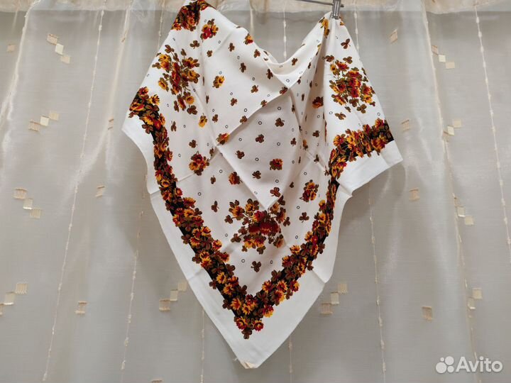 Павловопосадский платок шерсть