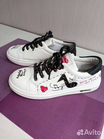 Кеды белые для девочки 36 размер