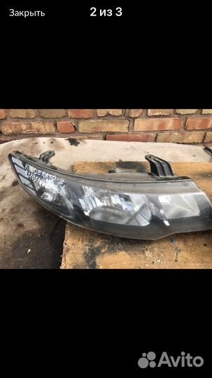 Kia cerato 2009 фара правая