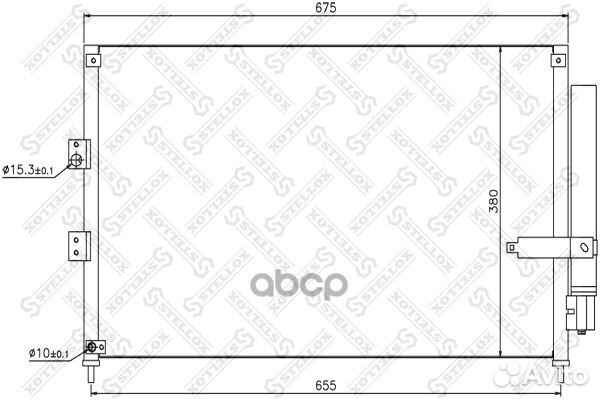 HD5223 80110snba41 радиатор конд Honda Civic