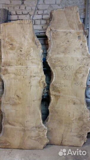 Слэбы и торцевые спилы (карагач,горный тополь капо