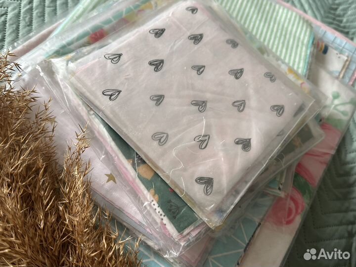 Лоскут набором обрезки отрезы лоскуты ткани сатин