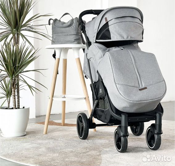 Коляска Babalo 2023, серая