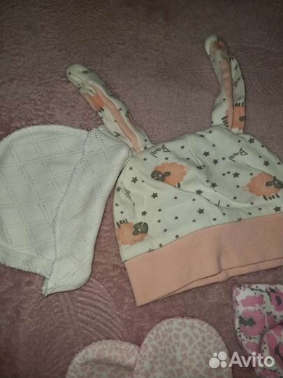 Детские шапочки для новорожденных