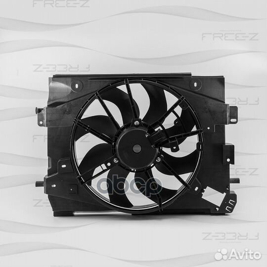 Вентилятор радиатора (с кожухом) renault logan