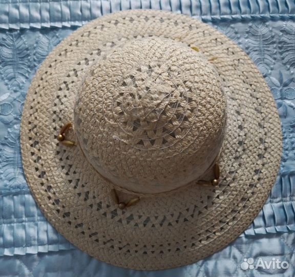 Шляпа женская соломенная