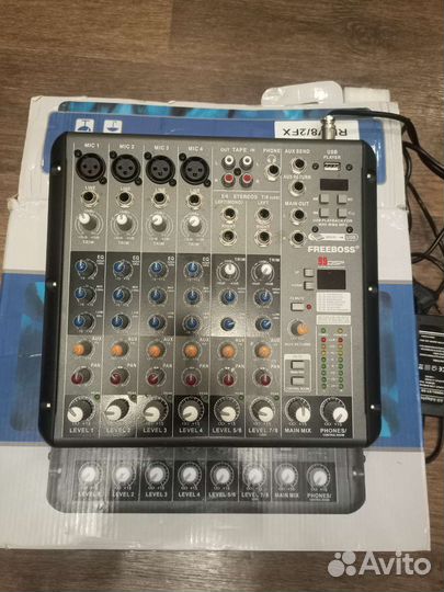 Активные колонки, микшер, микрофоны