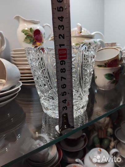Ваза хрустальная конфетница СССР