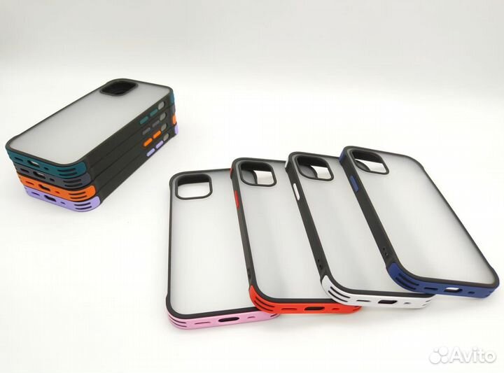 Чехол противоударный (New model) матовый iPhone 12