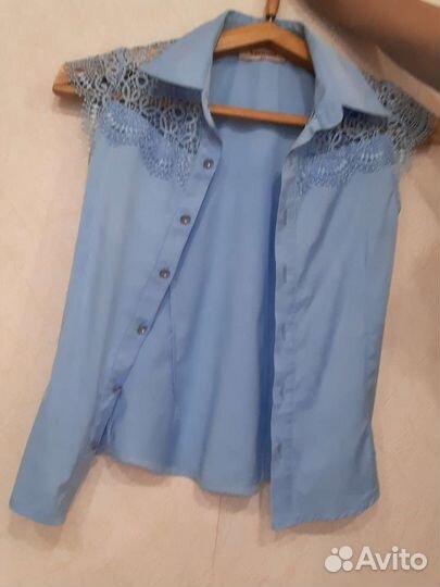 Рубашка школьная для девочки 128