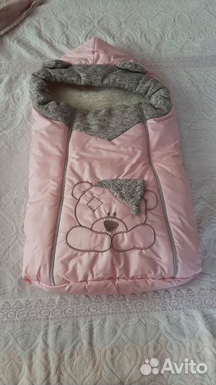 Конверт на выписку для девочки осень-зима-весна