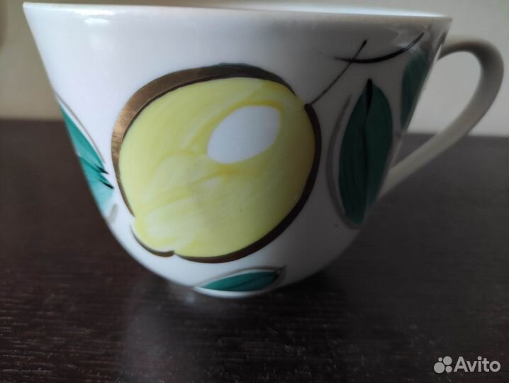 Большая чайная пара Лимоны, Дулево