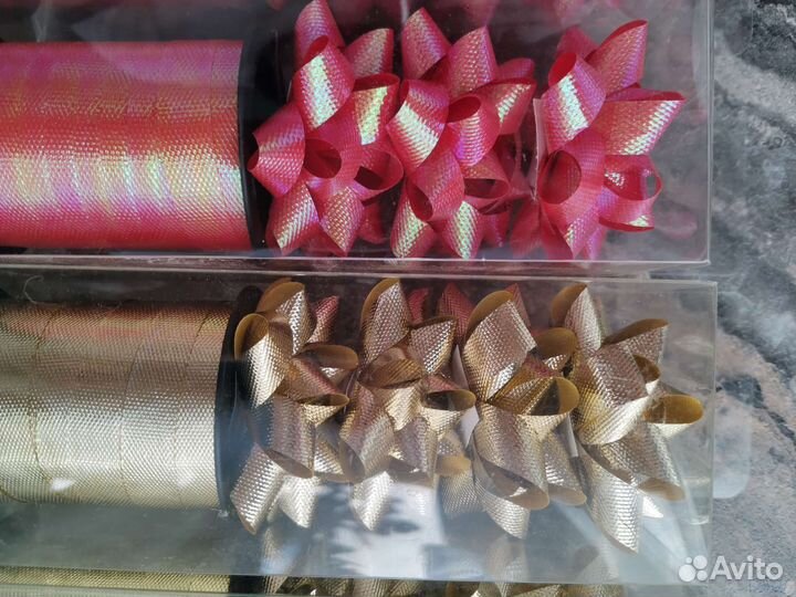 Бантики для подарков, 8 упаковок