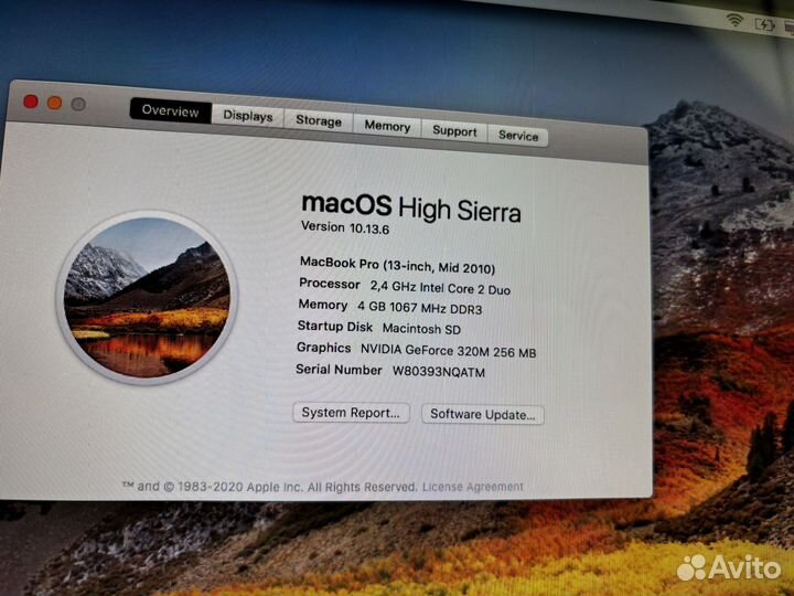 Apple MacBook Pro 13 Mid 2010