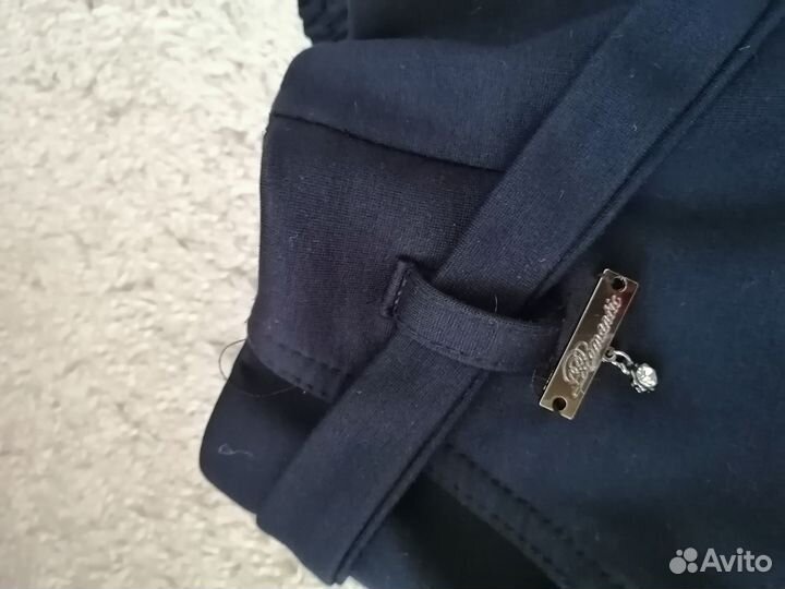 Школьные брюки для девочки 134 синие