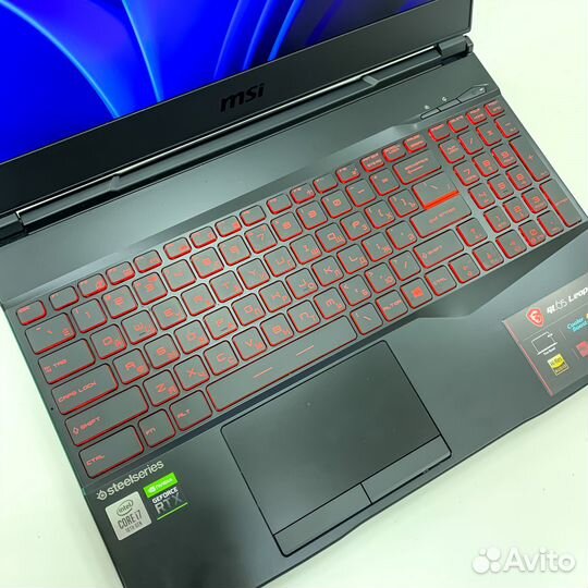 Игровой ноутбук MSI i7/16RAM/RTX2060/144Hz