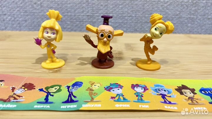 Фиксики фигурки из шоколадного шара чупа-чупс