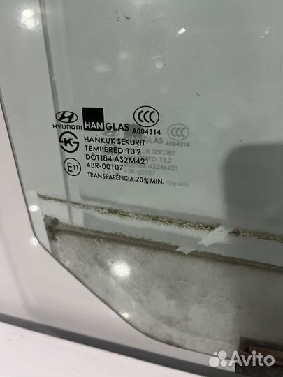 Стекло задней правой двери хендай гетц