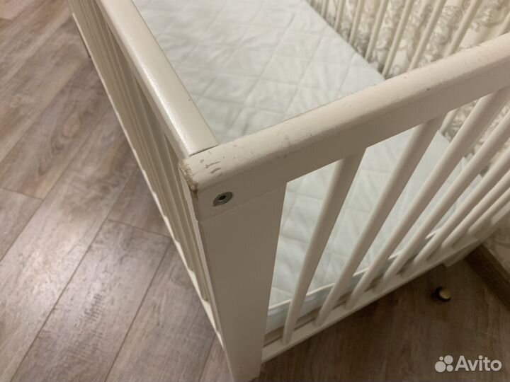 Детская кроватка IKEA Гулливер (+матрас)