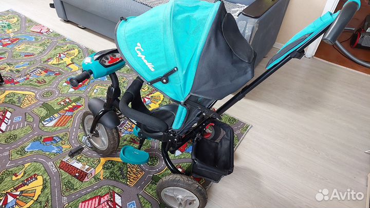 Детский велосипед с родительской ручкой