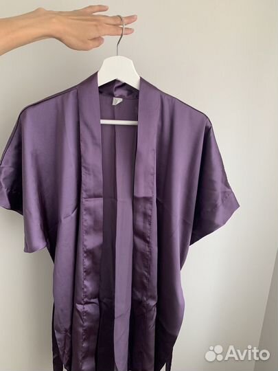 Халат женский атласный