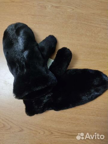 Рукавички из стриженной норки