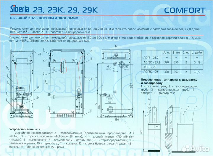 Как разобрать газовый котел сиберия