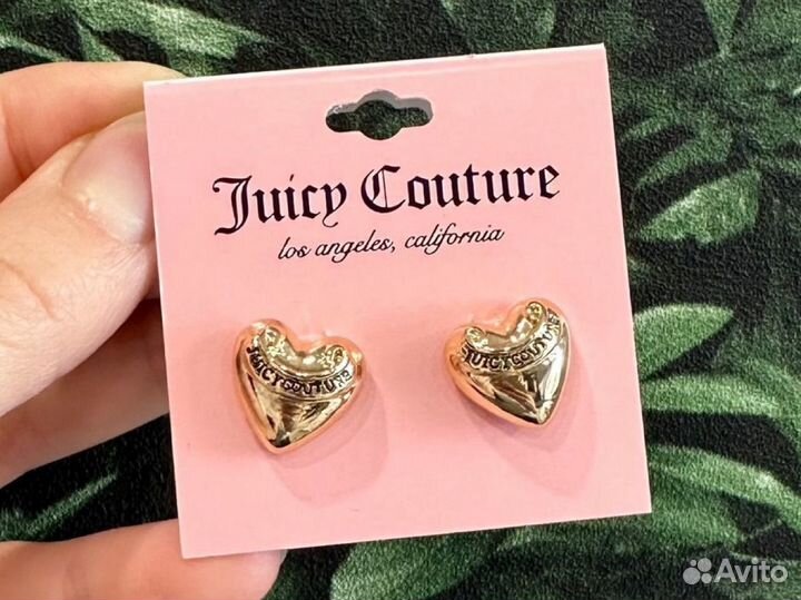 Juicy couture Серьги гвоздики новые оригинал