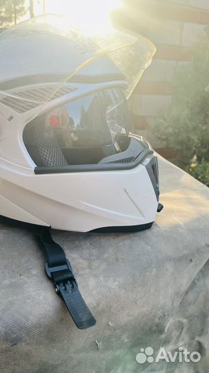 Мото шлем с гарнитурой