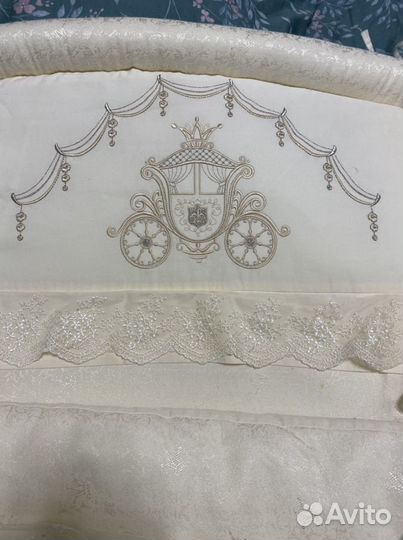 Бортики в кроватку с вышивкой