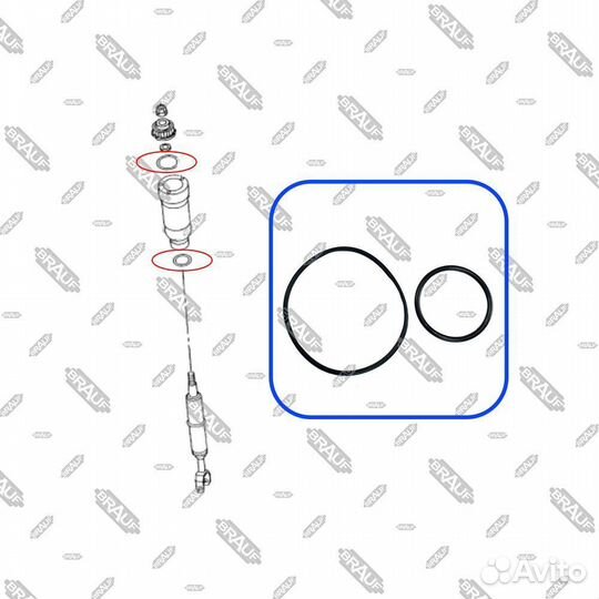 Резиновые уплотнители пневмобаллона A6 allroad C5